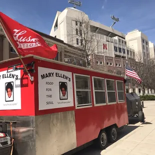 Find us set up on the University of Nebraska campus for fall semester.