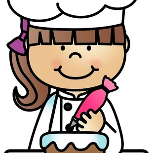 a girl in a chef's hat