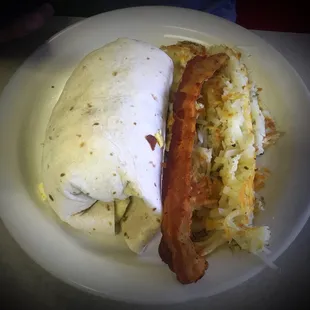 Breakfast burrito! Fully loaded and delicious
