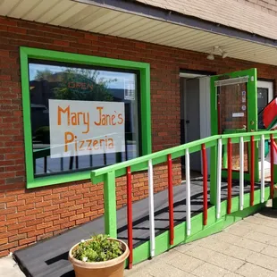 Out front looking away from the river