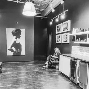 We have plenty of social distancing space available while you process.