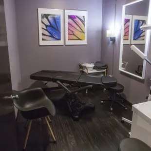 The Butterfly Room - one of 2 spa rooms available to for skincare &amp; waxing