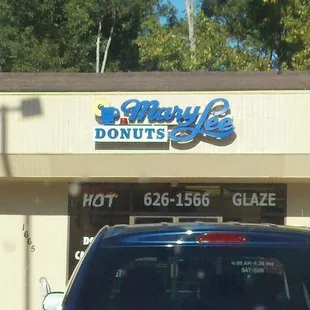 the front of the store