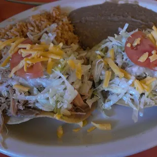 Plato de Chalupas (de pollo)