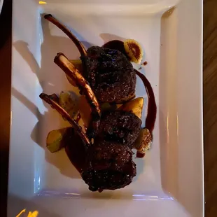 Rack of elk medium rare