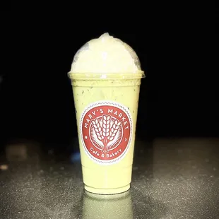 White chocolate matcha tea