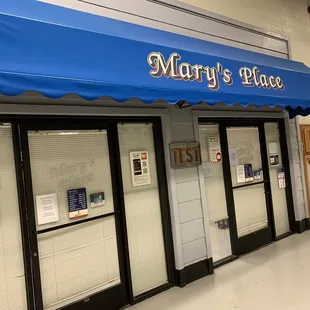 Pic of Mary's Place from inside the Bldg