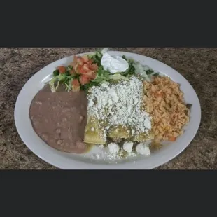 Enchiladas verdes.