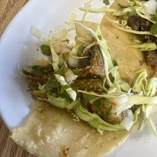 One bite everyone knows the rules. 8.5  Chicharrón Taco before it disappears.