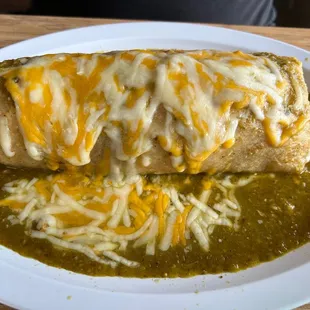 Carnitas wet burrito