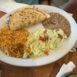 Fajita Chicken Quesadilla plate