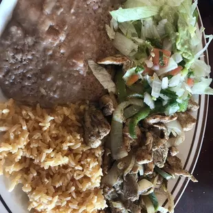 Chicken fajita lunch special.