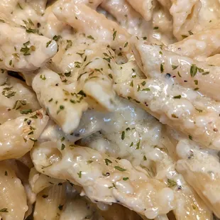 Close up of Pablano Chicken Pasta