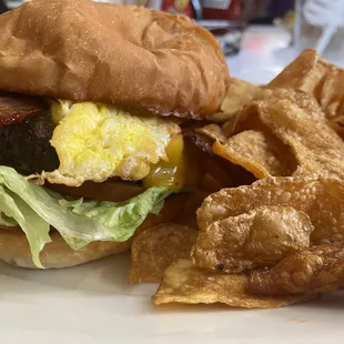 Breakfast burger