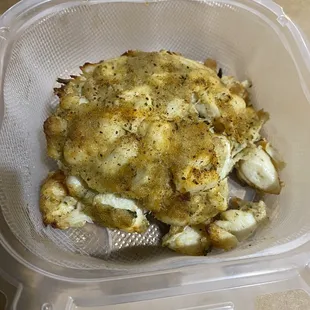 Single jumbo lump crab cake