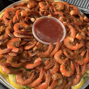 Spiced Shrimp Platter