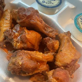 Garlic hot wings