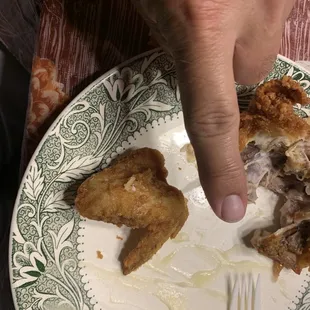 Chicken wing so tiny