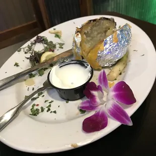 It was so delicious, there was nothing left besides the orchid garnish!