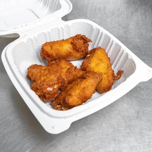 a basket of fried chicken