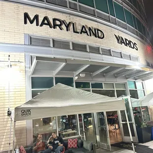 outside