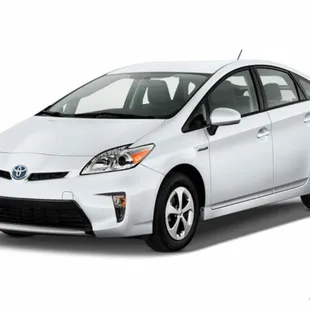 White Toyota Prius Hybrid
