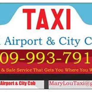 MaryLou's All Airport &amp; City Cab is dependable, friendly and safe. The Taxi service that gets you where you want to go!