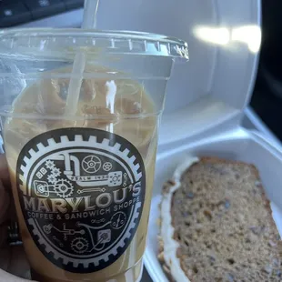 Banana nut bread and a Jack Frost, AMAZING!!