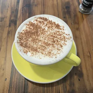 Chai tea latte with almond milk