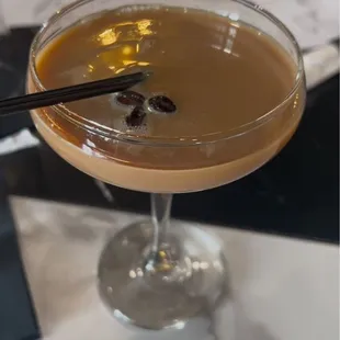espresso martini, no foam ??