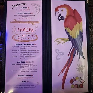 Drink menu page 5
