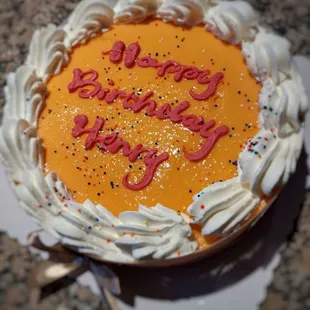 Mango Ice Cream Cake