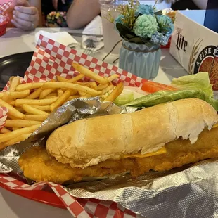 Mega fish sandwich is no joke!