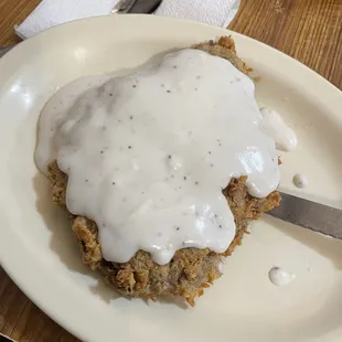 Chicken fried steak breakfast