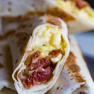 a breakfast burrito