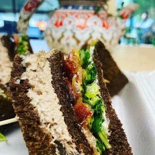 a sandwich on a plate