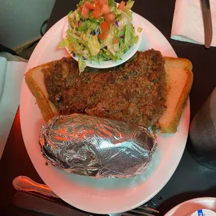 The &quot;small&quot; chicken fried steak- remember EVERYTHING is bigger in Texas!