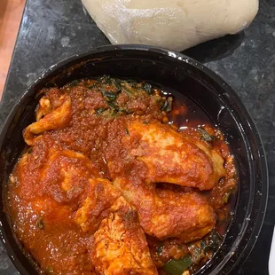 Egusi Soup and fufu