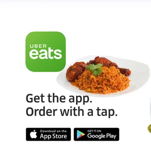 Order online via Ubereats...