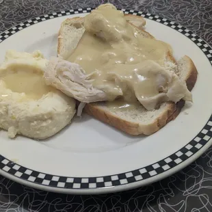 Open-faced Turkey Sandwich