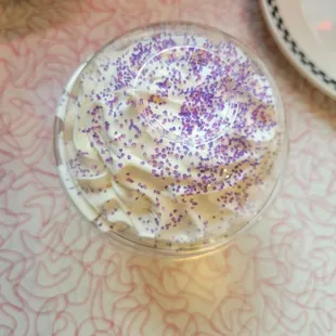 Grape Milkshake (in to-go cup)