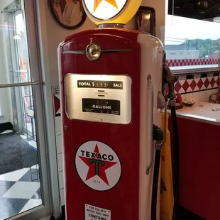 a texaco gas pump