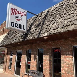 Outside Mary&apos;s on a beautiful sunny day