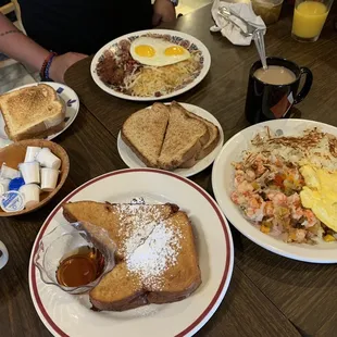Lobster Hash Monte Cristo Hash Corned Beef Hash