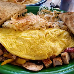 Cajun chicken omlet