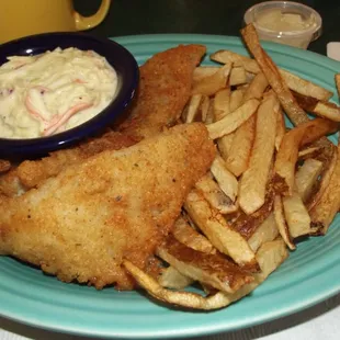 All you can eat fish fry on Friday night.  It tasted as good as it looks!