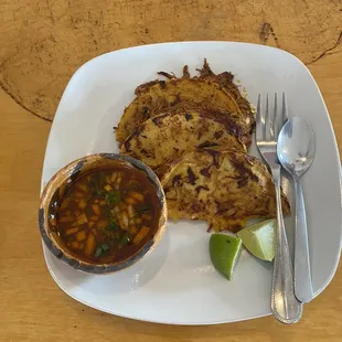 a plate of food on a table