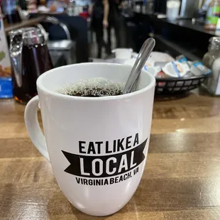 Love, love the firm cup of Joe at Mary&apos;s