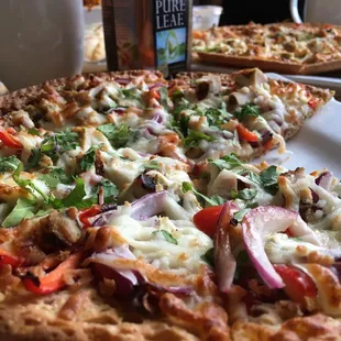 My BBQ Chicken pizza. That's how it should look.  This time it was better than last 3weeks ago I came.