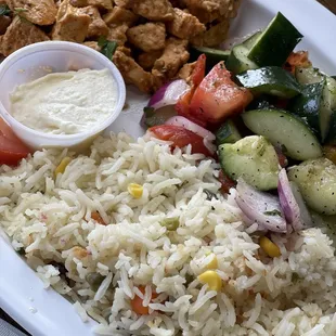 2 side 1 meat platter, is this chicken shawarma??